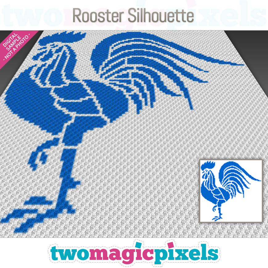 Rooster Silhouette by Two Magic Pixels