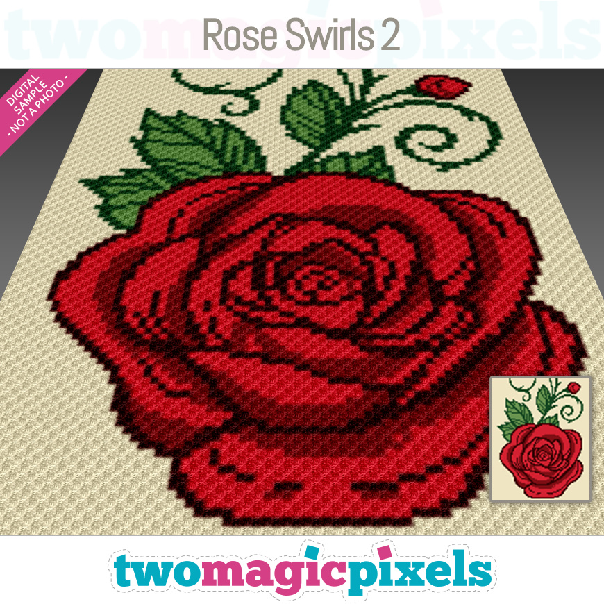Rose Swirls 2 by Two Magic Pixels