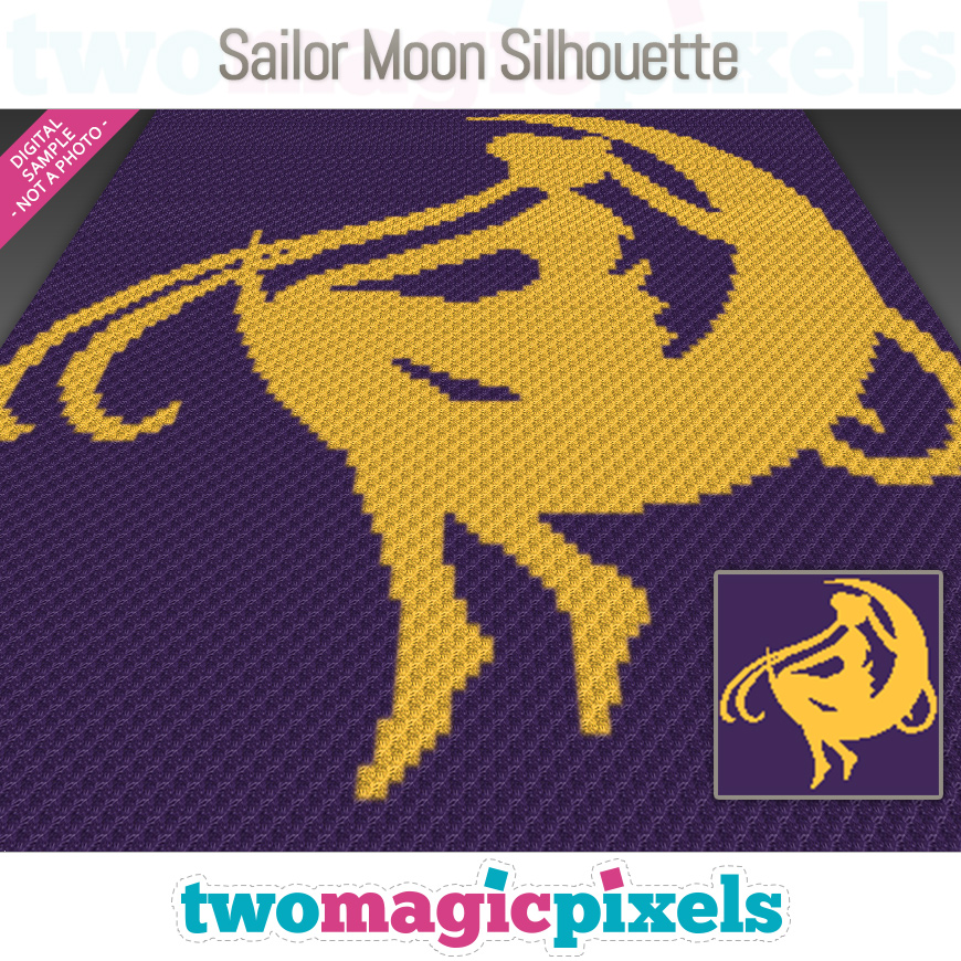 Sailor Moon Silhouette by Two Magic Pixels