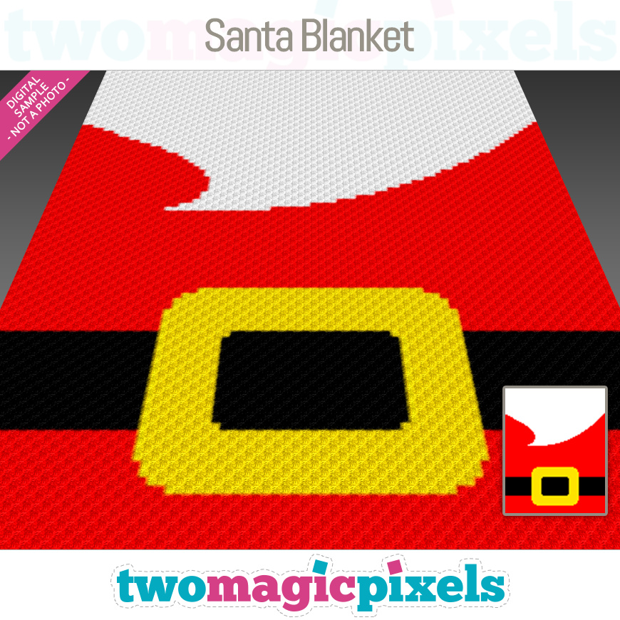 Santa Blanket by Two Magic Pixels