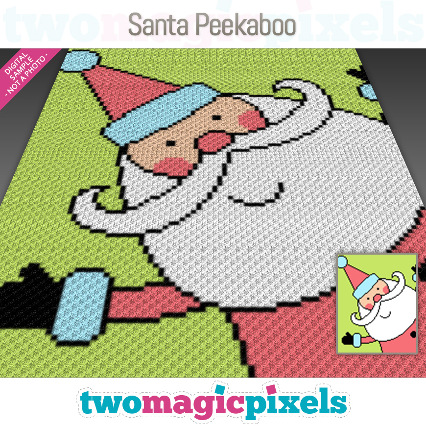 Santa Peekaboo by Two Magic Pixels