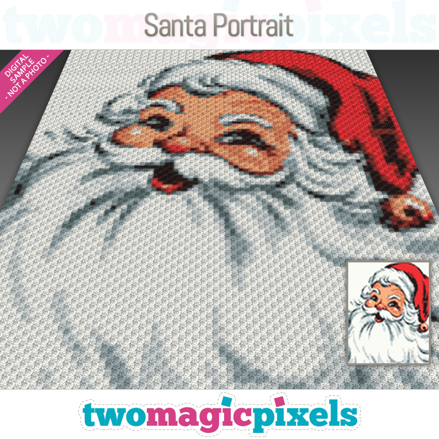 Santa Portrait by Two Magic Pixels