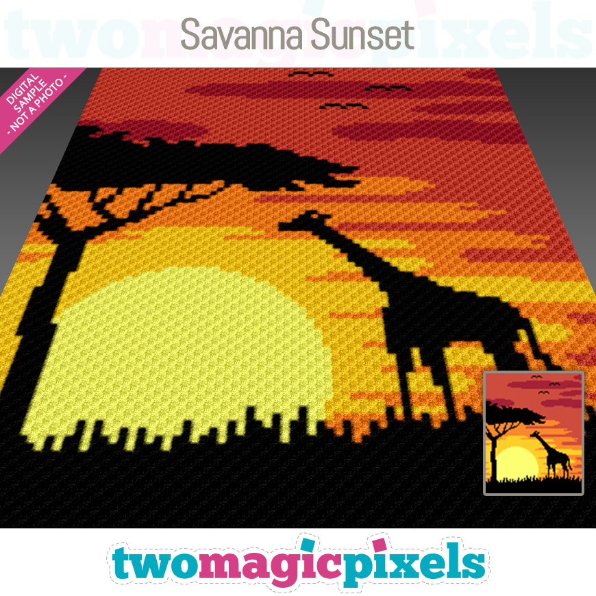 Savanna Sunset by Two Magic Pixels