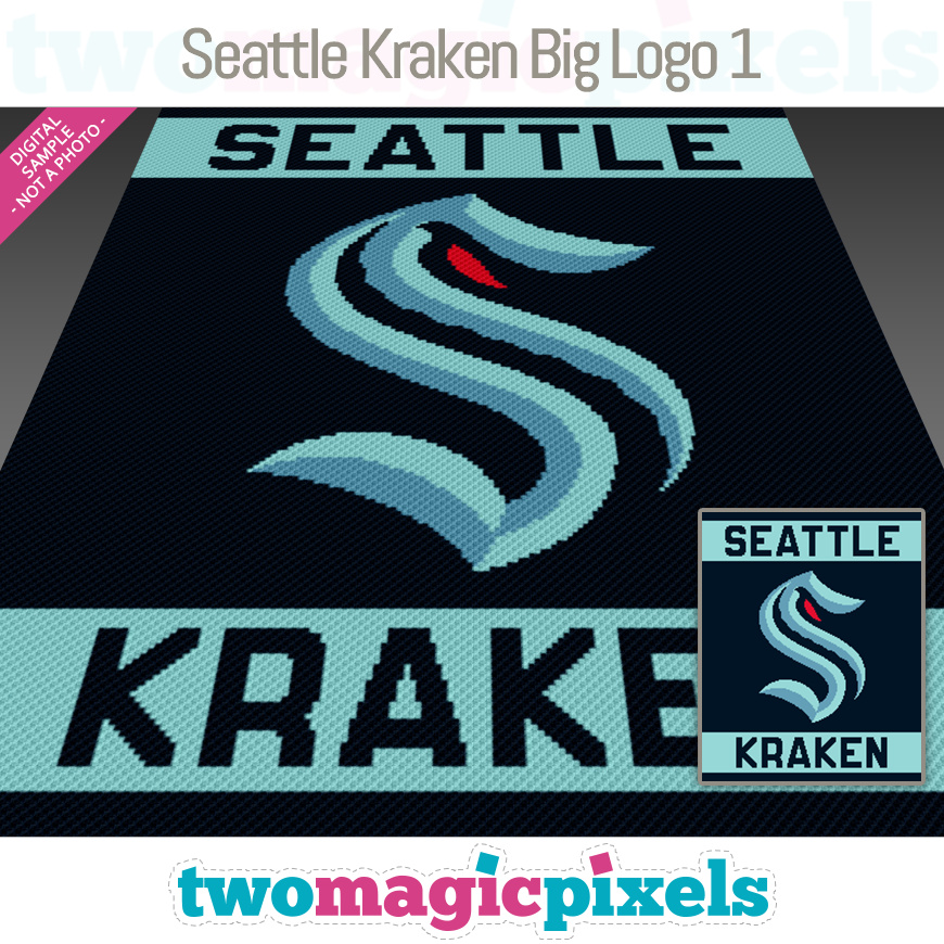 Seattle Kraken Big Logo 1 by Two Magic Pixels
