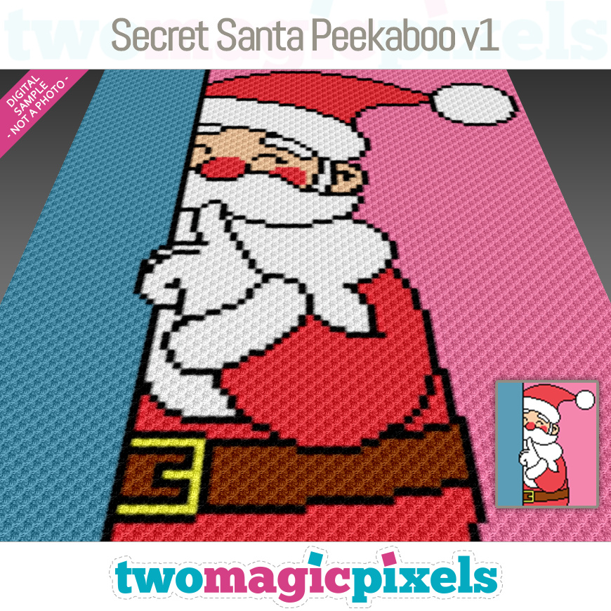 Secret Santa Peekaboo v1 by Two Magic Pixels