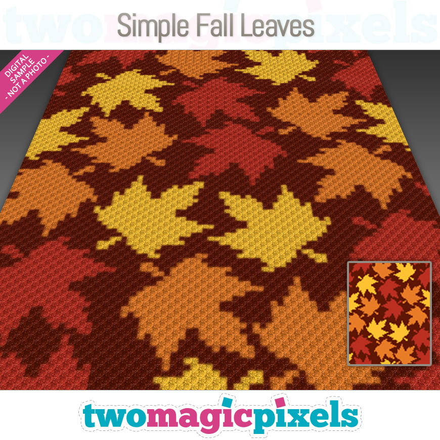 Simple Fall Leaves by Two Magic Pixels