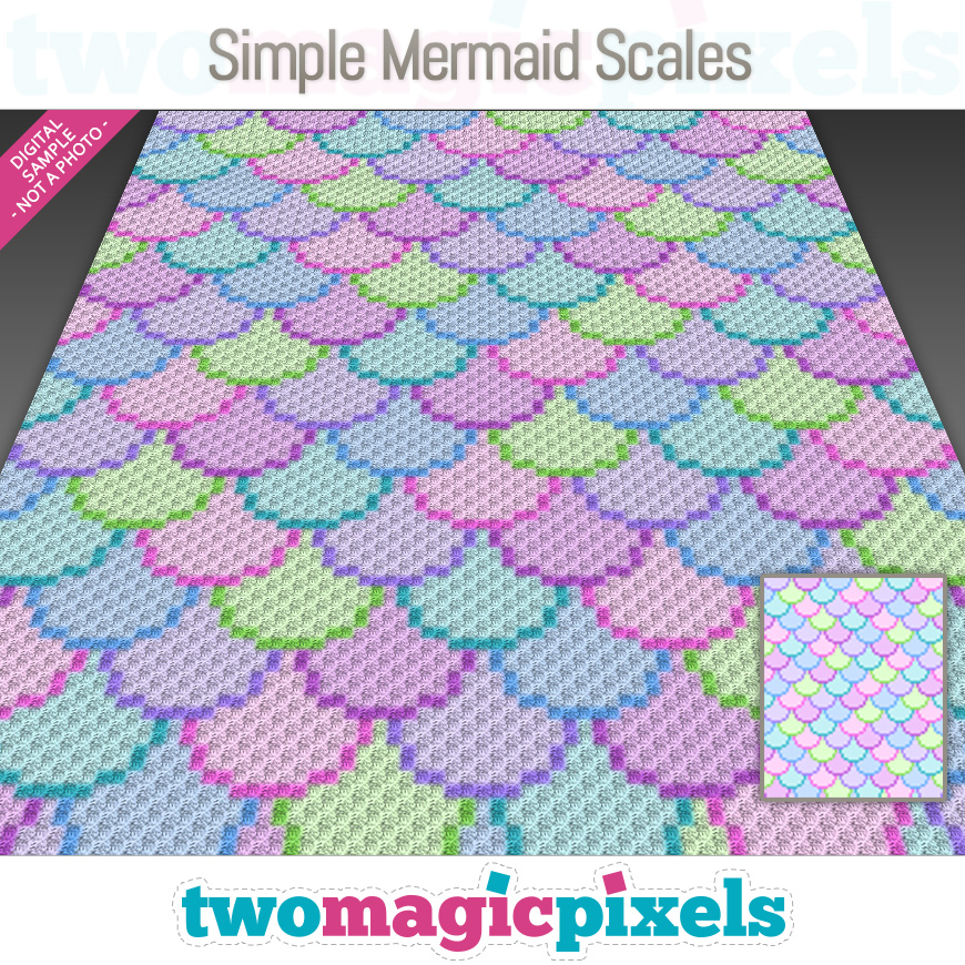 Simple Mermaid Scales by Two Magic Pixels
