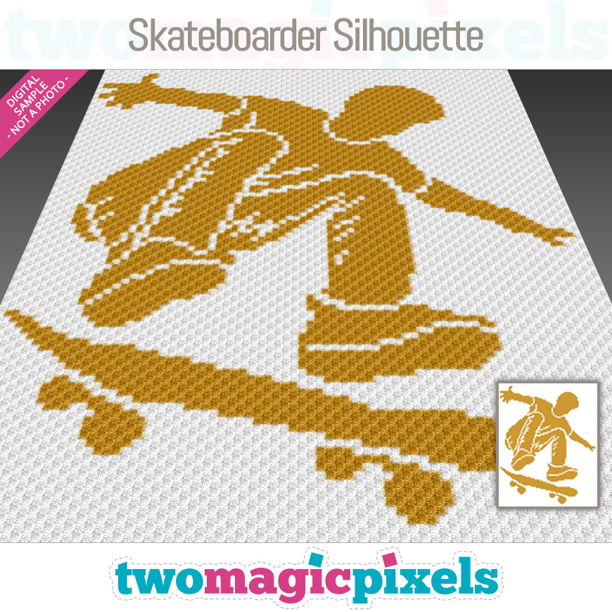 Skateboarder Silhouette by Two Magic Pixels