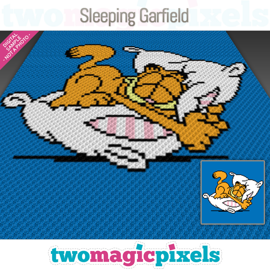 Sleeping Garfield by Two Magic Pixels