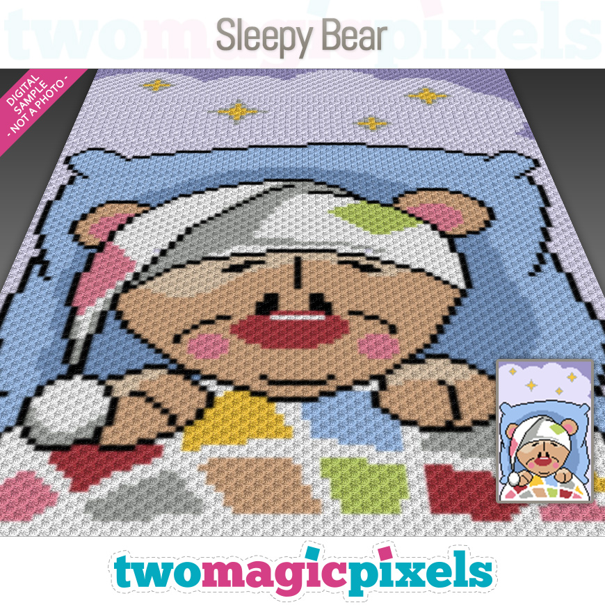 Sleepy Bear by Two Magic Pixels