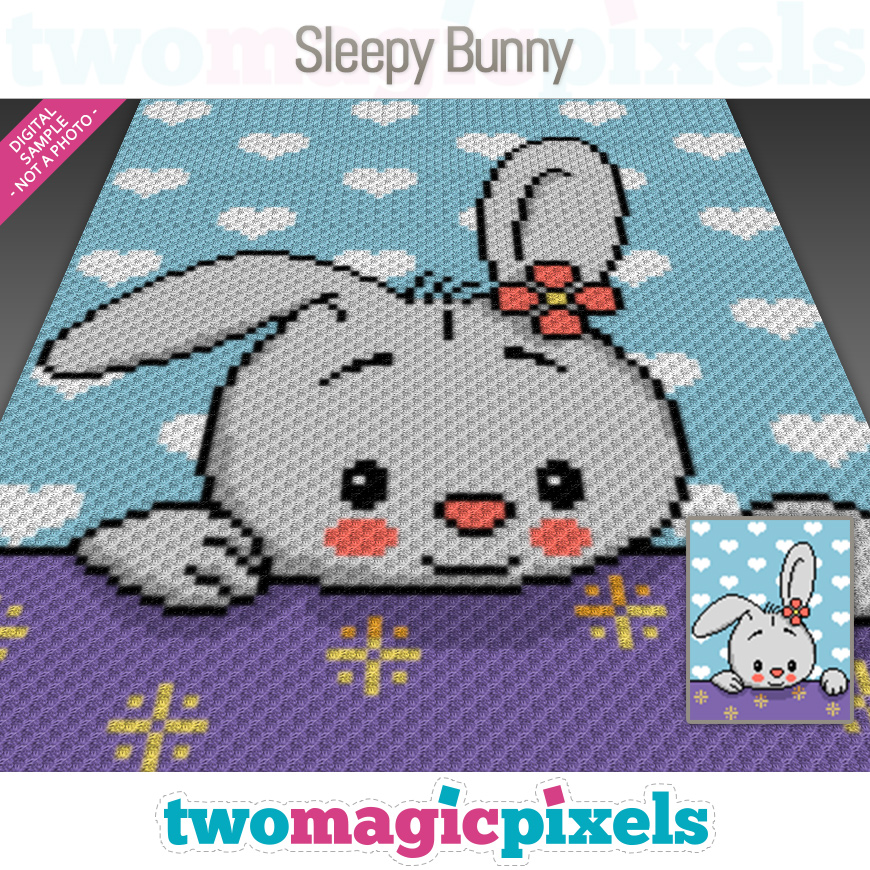 Sleepy Bunny by Two Magic Pixels