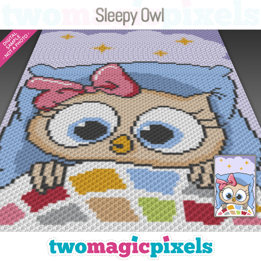 Sleepy Owl by Two Magic Pixels