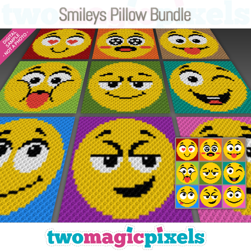 Smileys Pillow Bundle by Two Magic Pixels