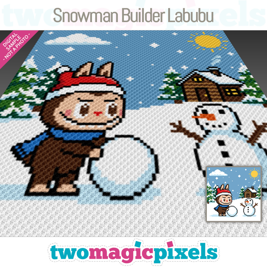 Snowman Builder Labubu by Two Magic Pixels