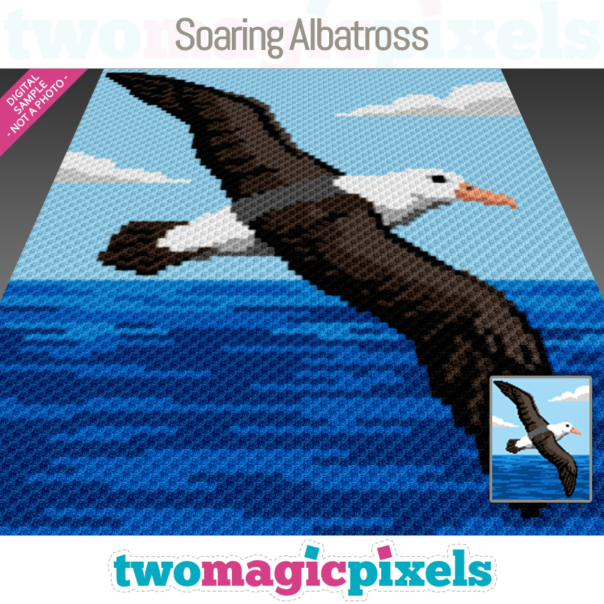 Soaring Albatross by Two Magic Pixels