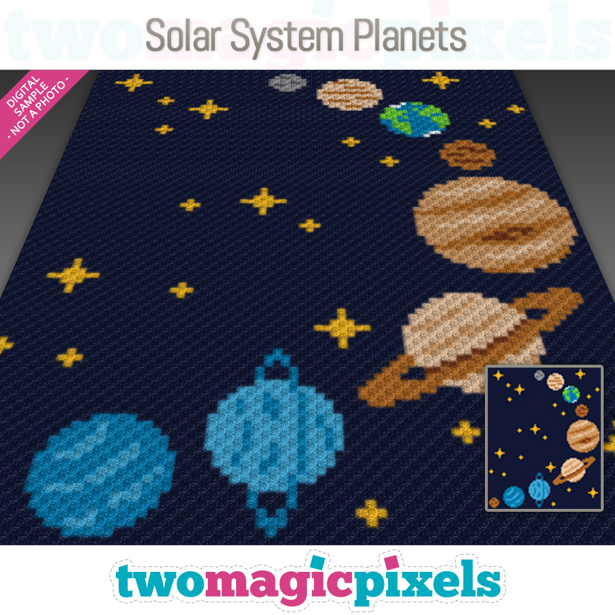 Solar System Planets by Two Magic Pixels
