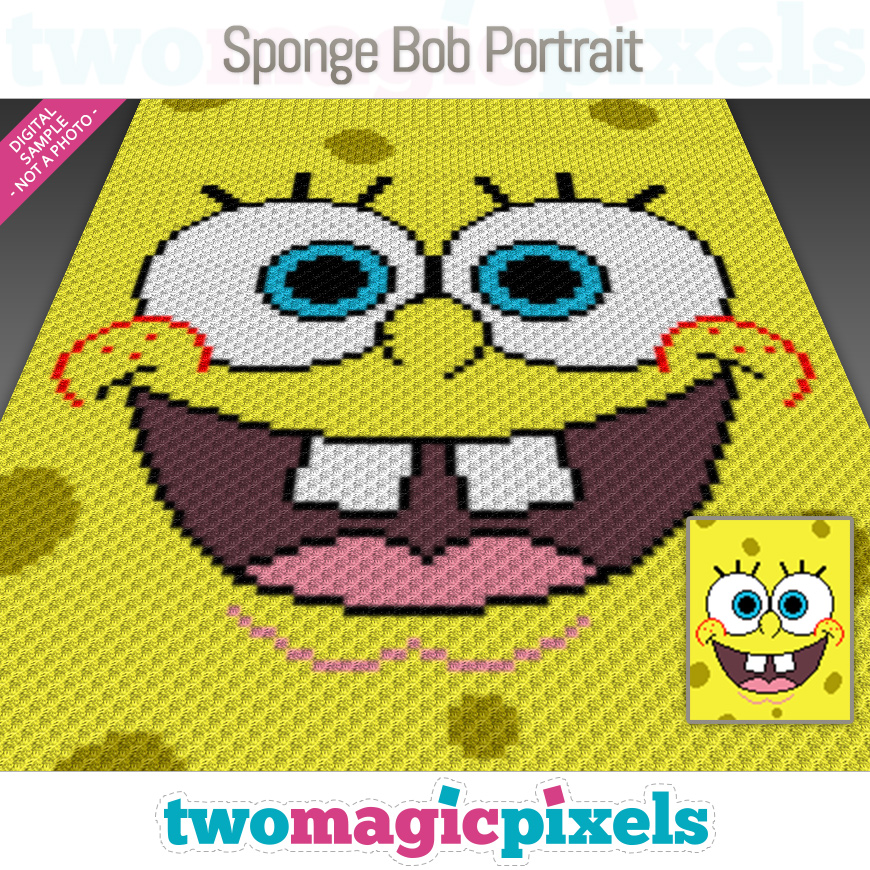 Sponge Bob Portrait by Two Magic Pixels