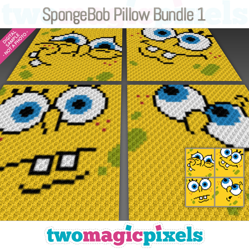 SpongeBob Pillow Bundle 1 by Two Magic Pixels