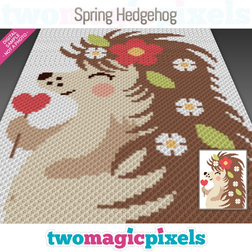 Spring Hedgehog by Two Magic Pixels