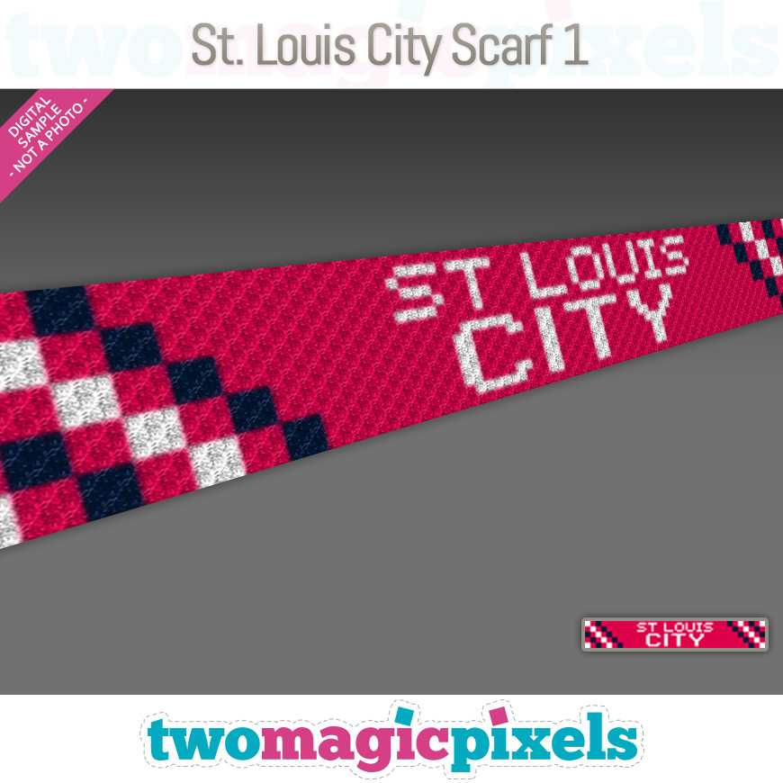 St. Louis City Scarf 1 by Two Magic Pixels St. Louis City Scarf 1 by Two Magic Pixels
