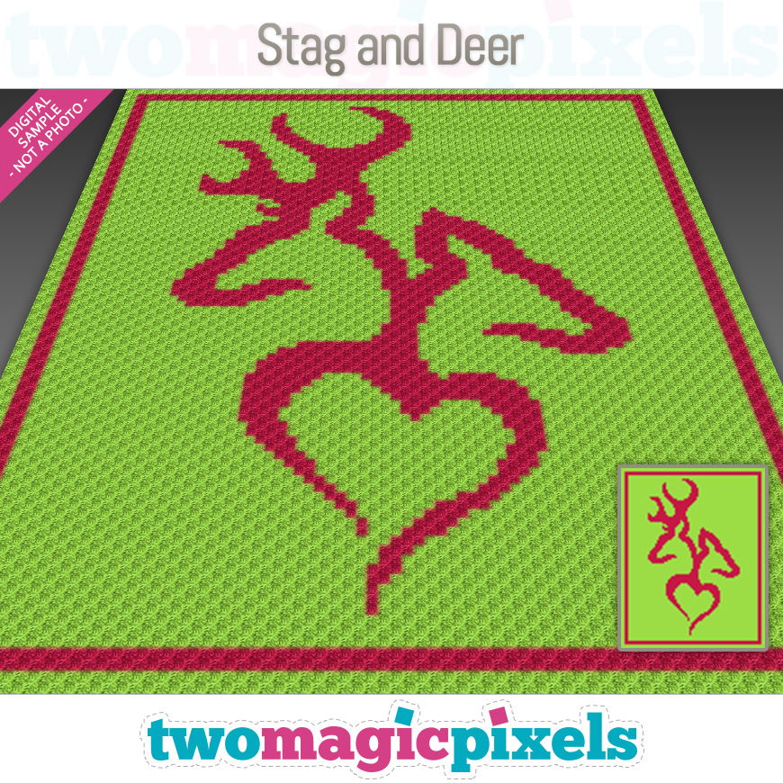 Stag and Deer by Two Magic Pixels