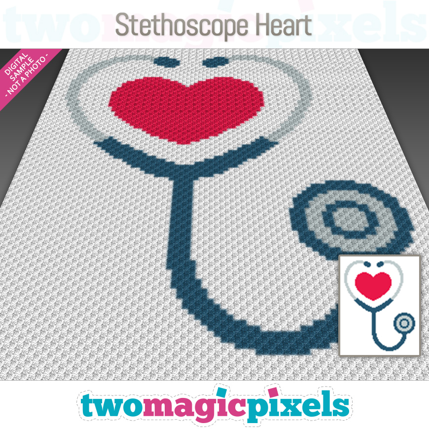 Stethoscope Heart by Two Magic Pixels
