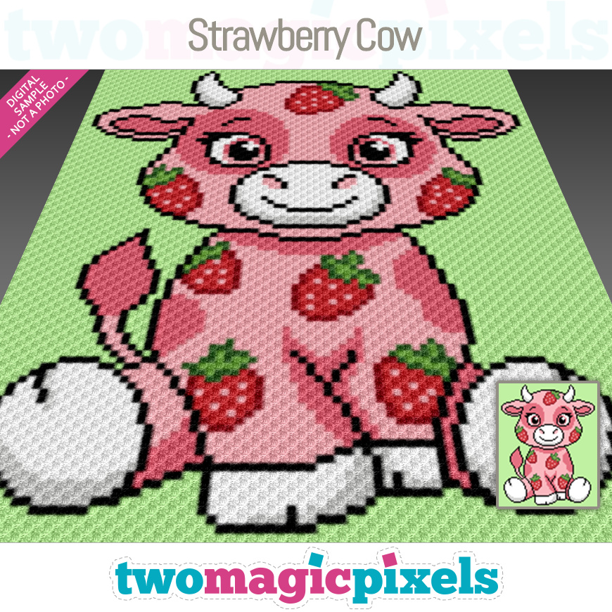 Strawberry Cow by Two Magic Pixels