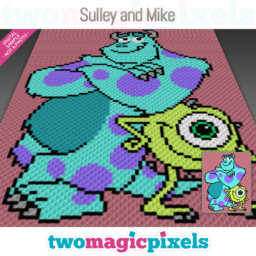 Sulley and Mike by Two Magic Pixels