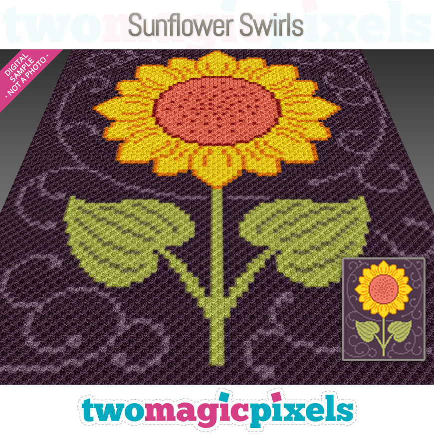 Sunflower Swirls by Two Magic Pixels