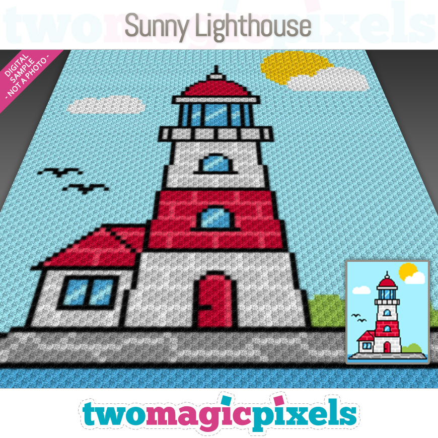 Sunny Lighthouse by Two Magic Pixels