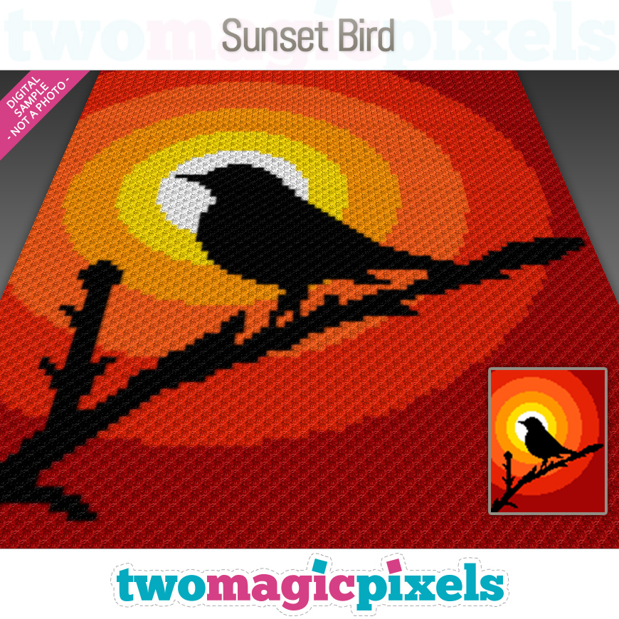 Sunset Bird by Two Magic Pixels