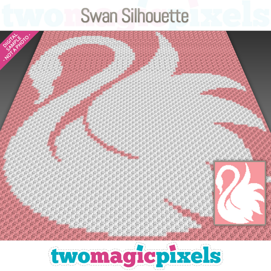 Swan Silhouette by Two Magic Pixels
