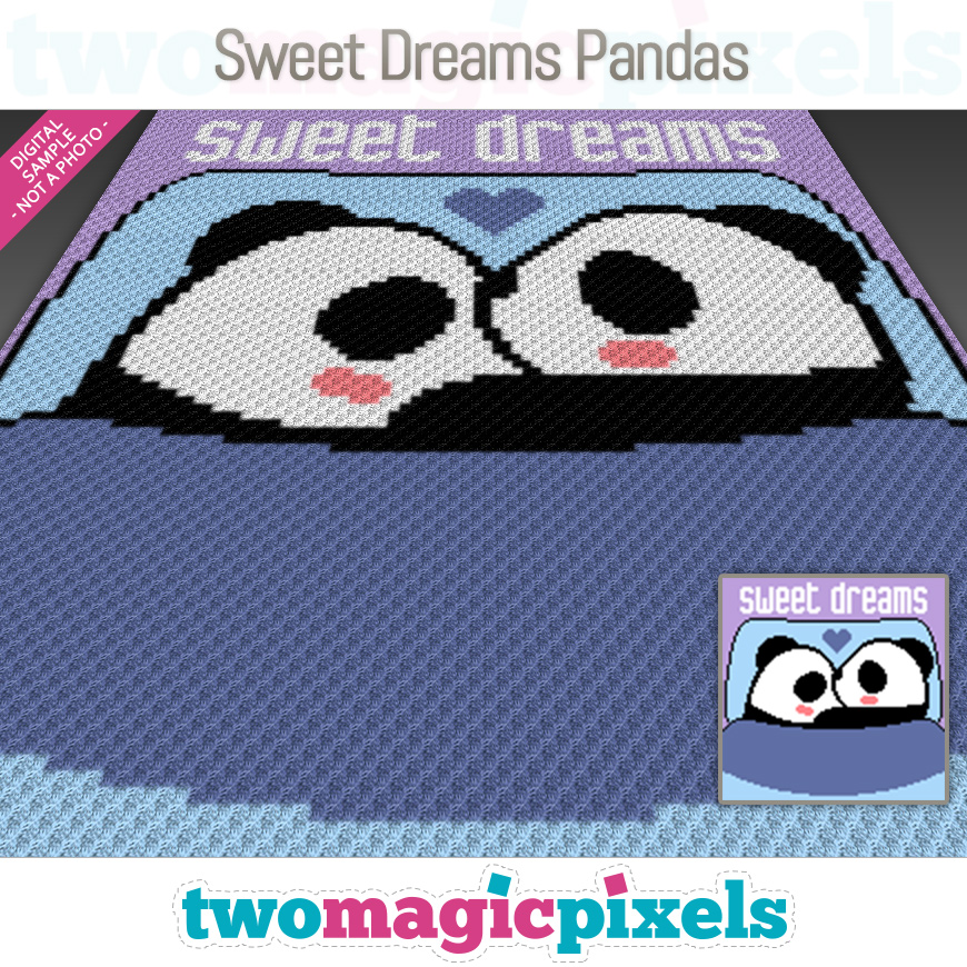 Sweet Dreams Pandas by Two Magic Pixels