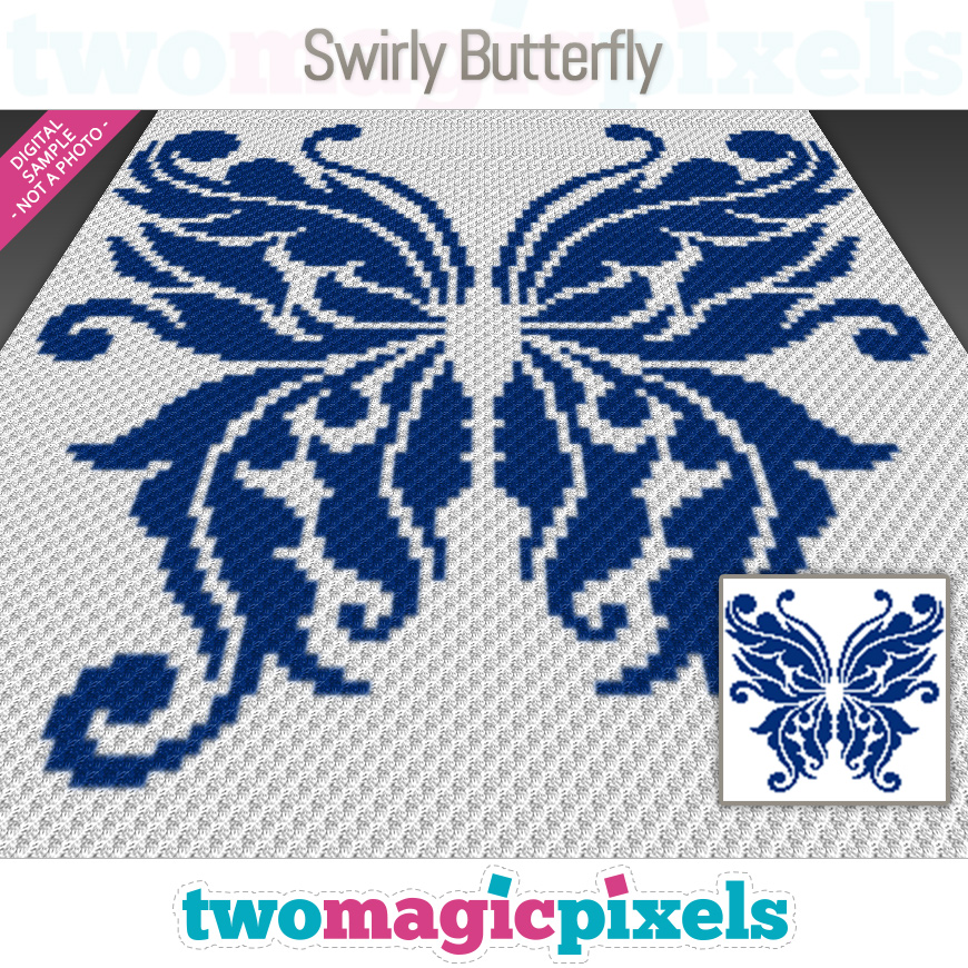 Swirly Butterfly by Two Magic Pixels