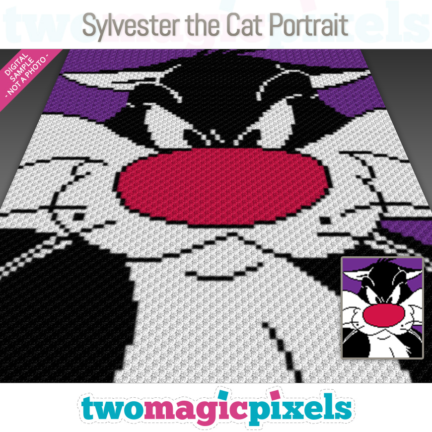 Sylvester the Cat Portrait by Two Magic Pixels