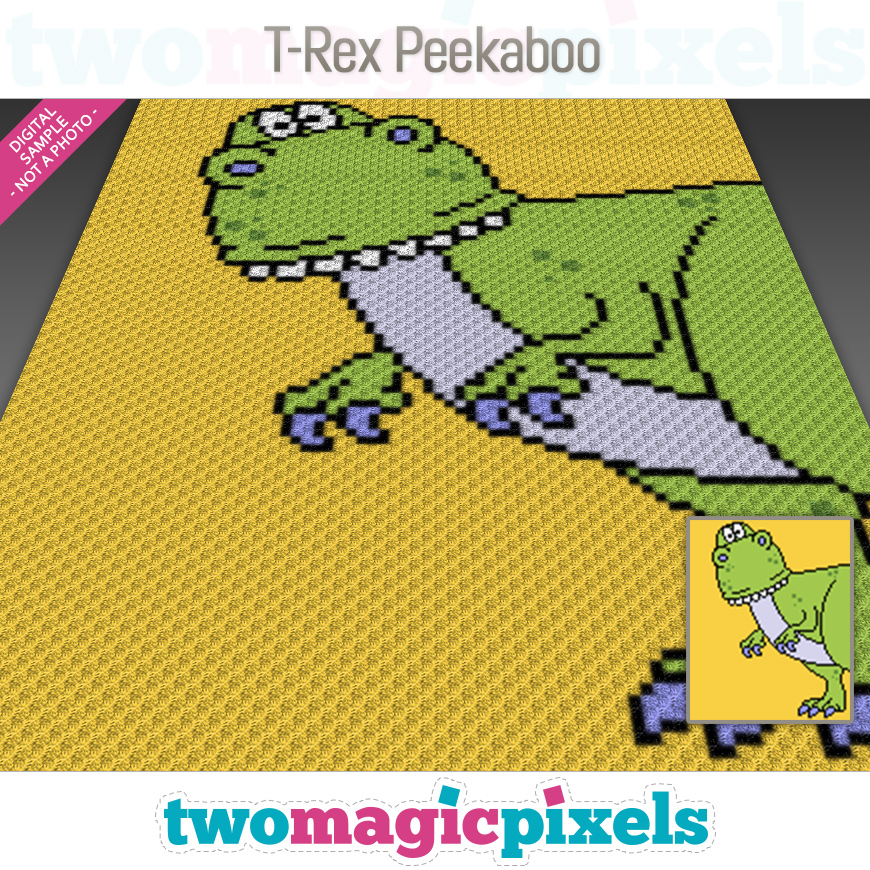 T-Rex Peekaboo by Two Magic Pixels