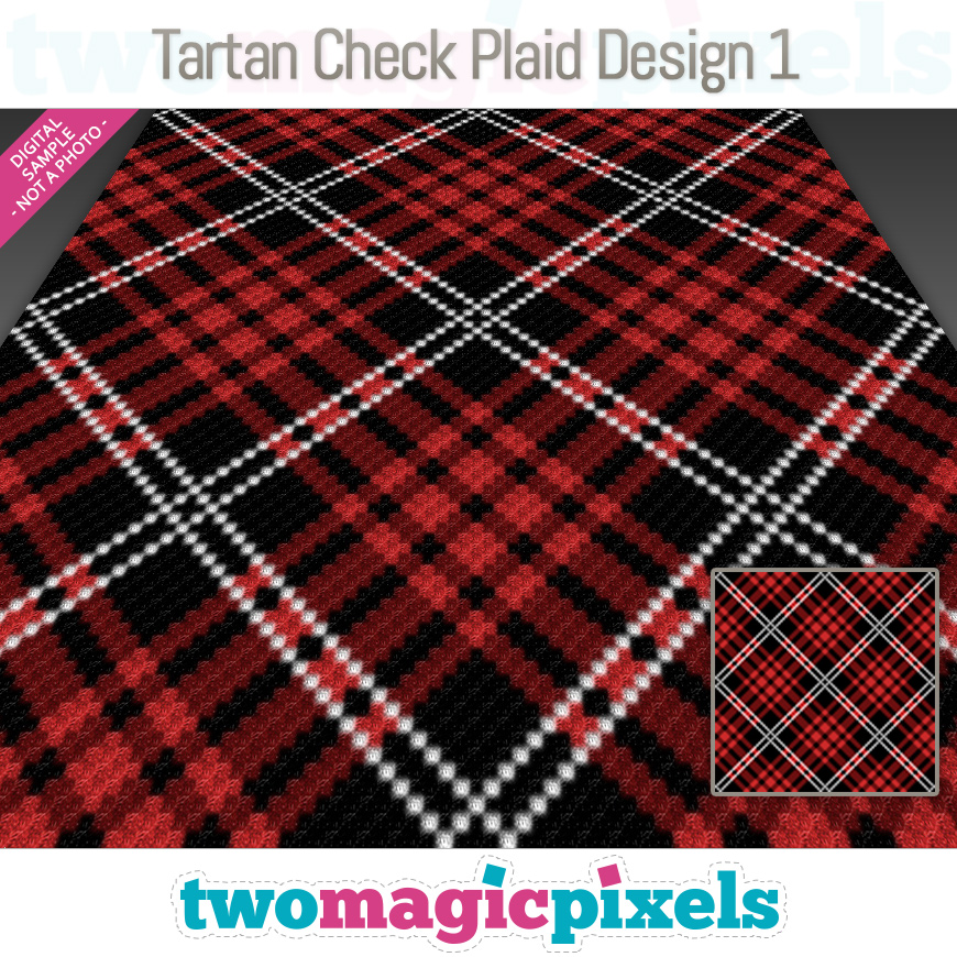 Tartan Check Plaid Design 1 by Two Magic Pixels