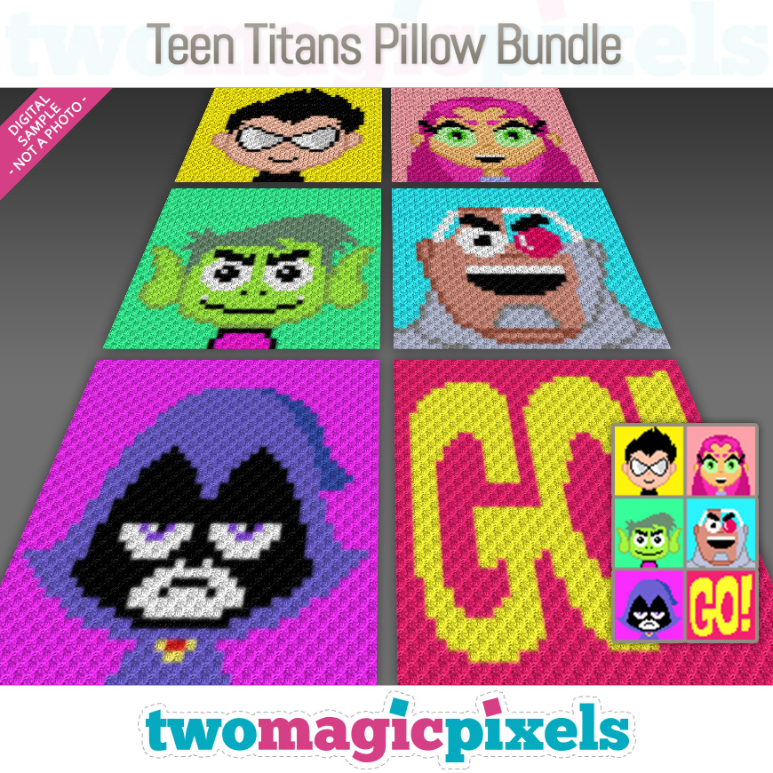 Teen Titans Pillow Bundle by Two Magic Pixels