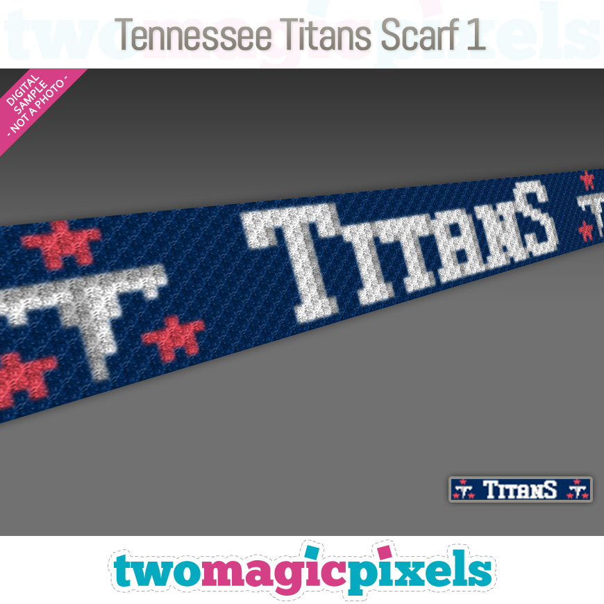 Tennessee Titans Scarf 1 by Two Magic Pixels