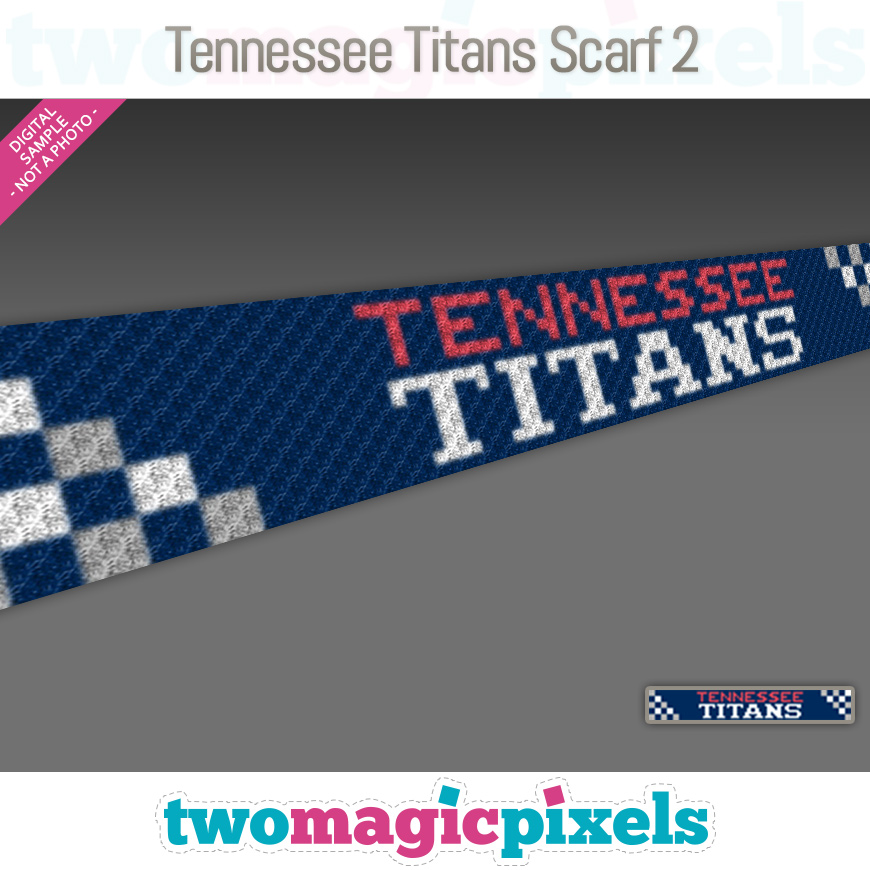 Tennessee Titans Scarf 2 by Two Magic Pixels