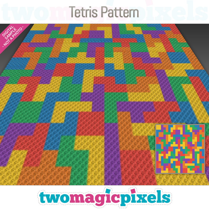 Tetris Pattern by Two Magic Pixels