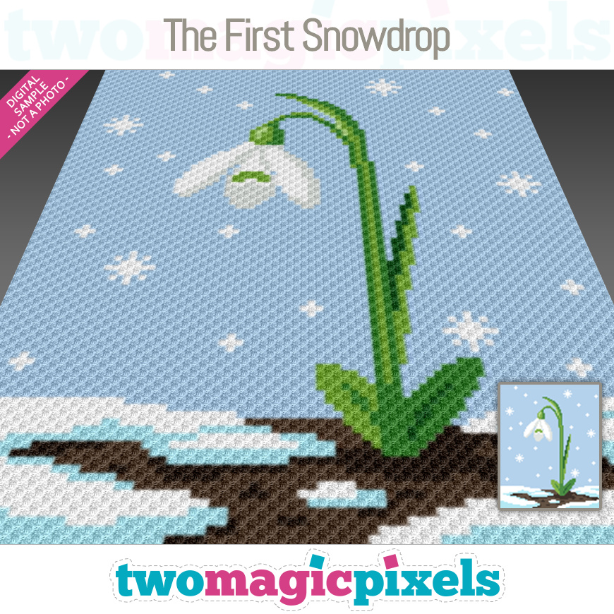 The First Snowdrop by Two Magic Pixels