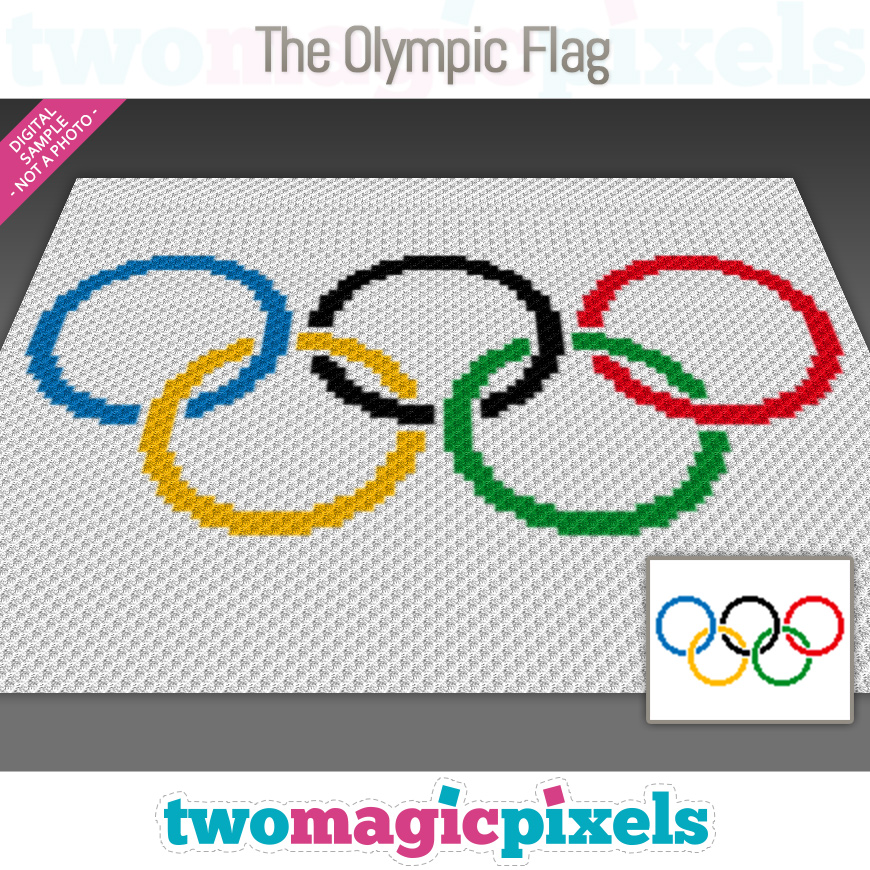 The Olympic Flag by Two Magic Pixels