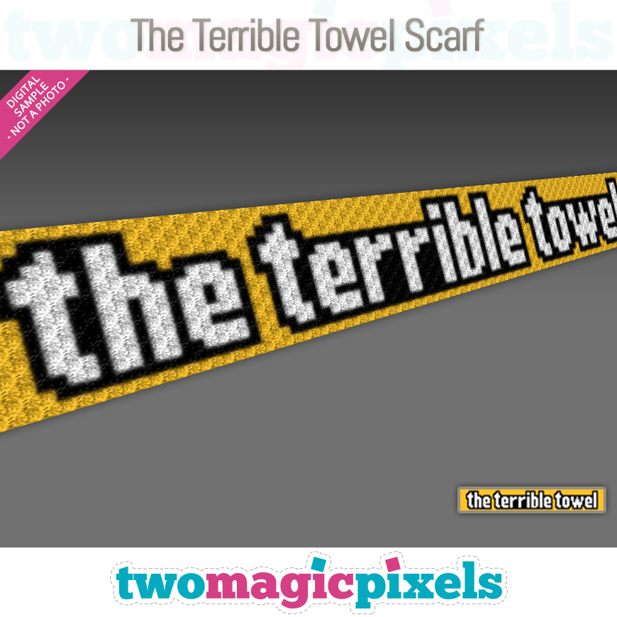 The Terrible Towel Scarf by Two Magic Pixels