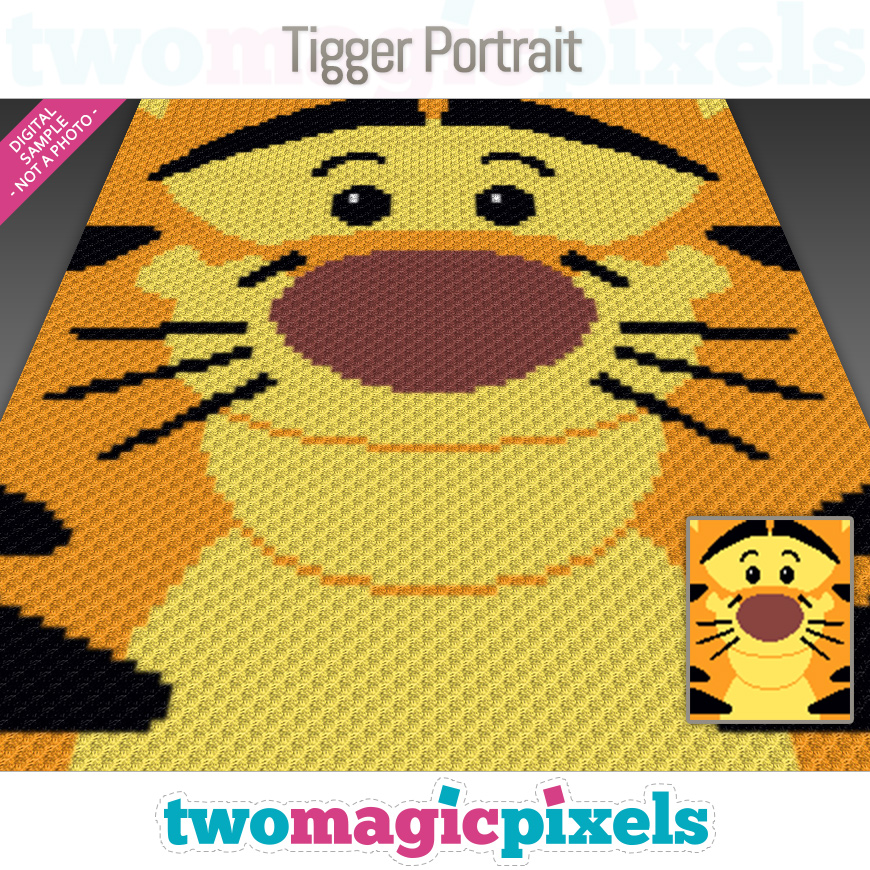 Tigger Portrait by Two Magic Pixels