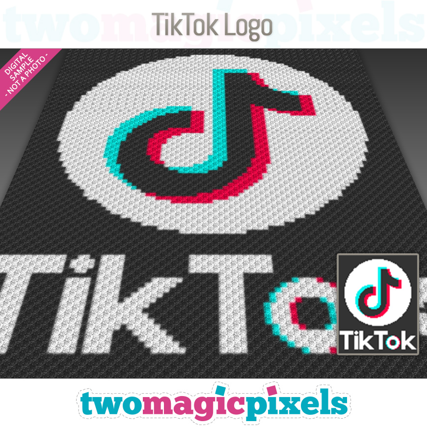 Pixel art du logo tik tok - luainnovative