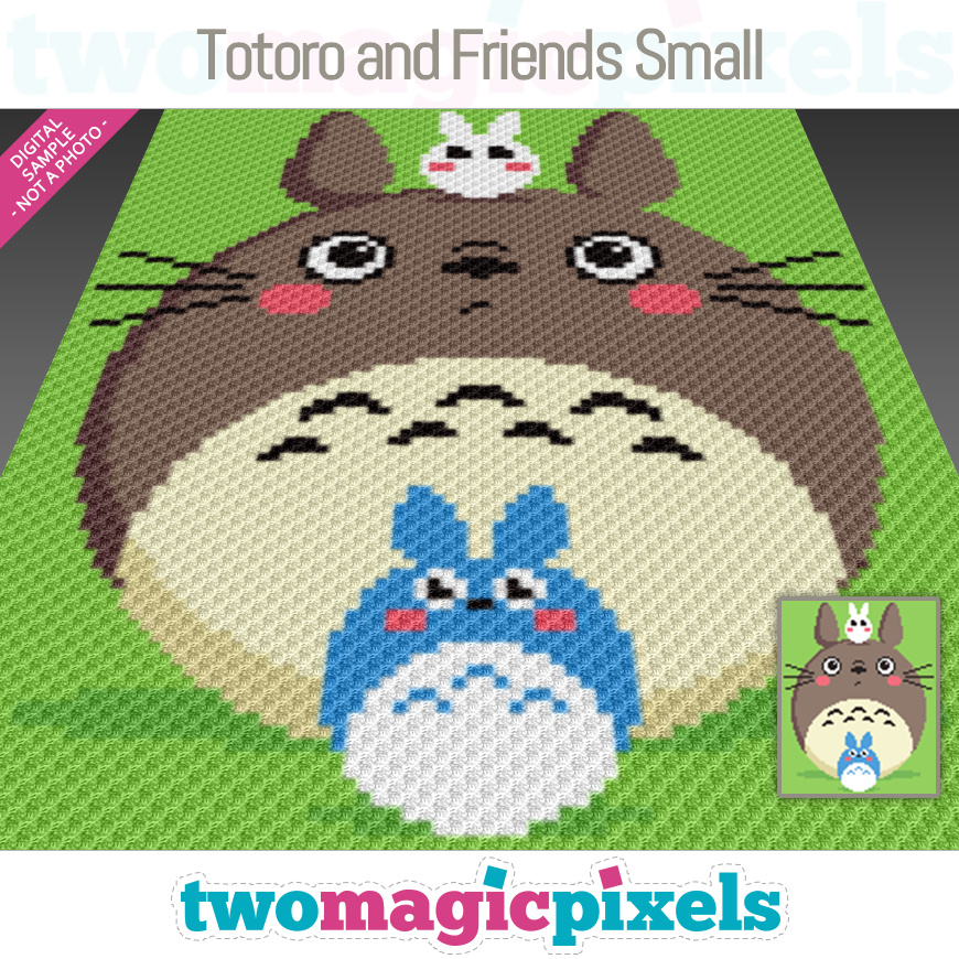 Totoro and Friends Small by Two Magic Pixels