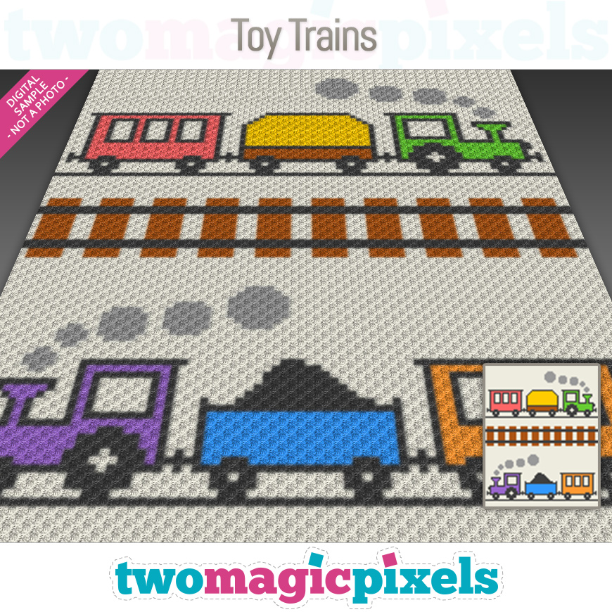 Toy Trains by Two Magic Pixels