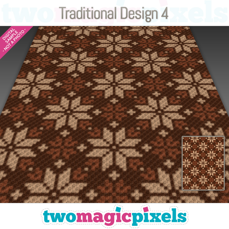 Traditional Design 4 by Two Magic Pixels