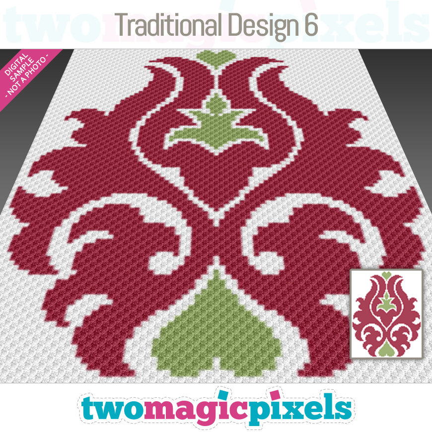 Traditional Design 6 by Two Magic Pixels